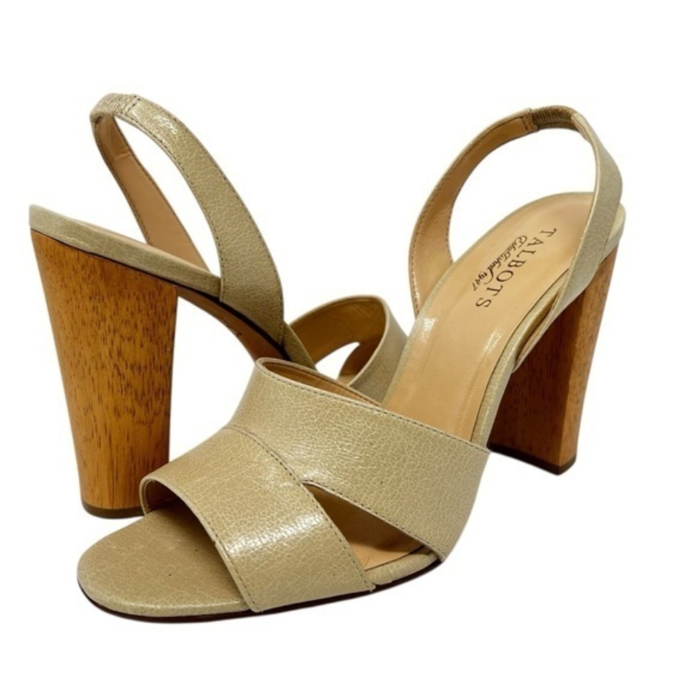 Talbots Cream Slingback Heels